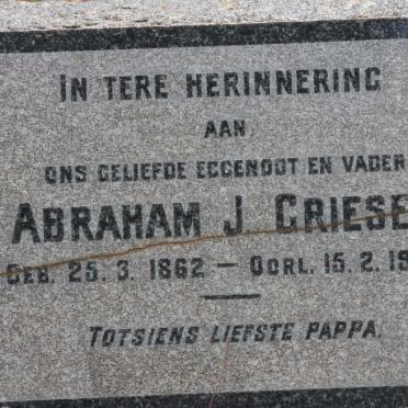 GRIESEL Abraham J. 1862-1946