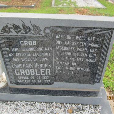 GROBLER Christiaan Hendrik 1937-1997