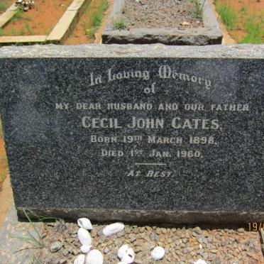 GATES Cecil John 1898-1960