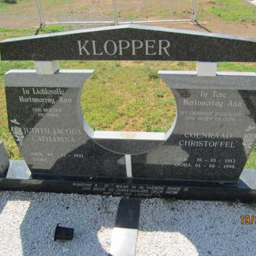 KLOPPER Coenraad Christoffel 1913-1998
