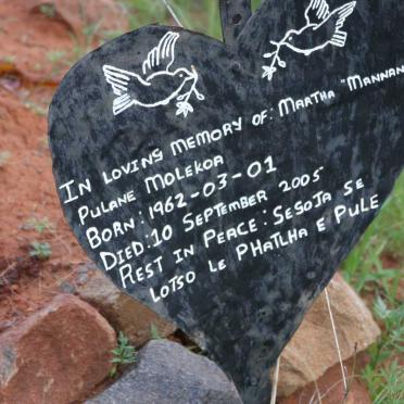 MOLEKOA Martha Pulane 1962-2005