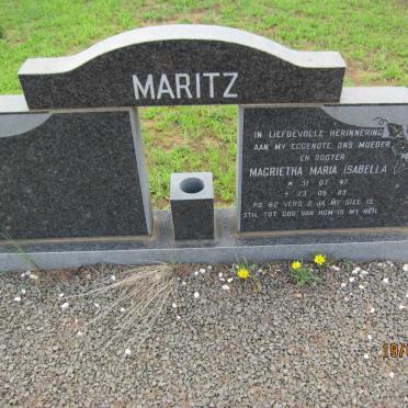 MARITZ Magrietha Maria Isabella 1947-1983