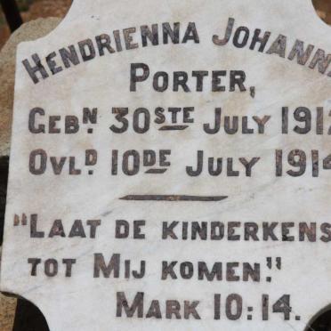 PORTER Hendrienna Johanna 1912-1914