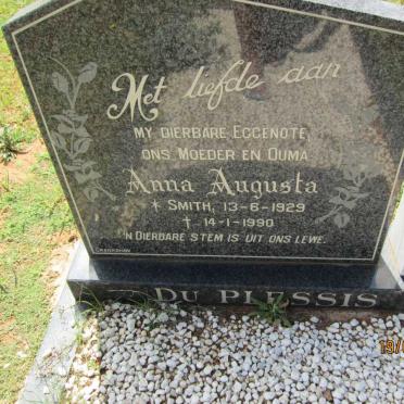 PLESSIS Anna Augusta, du nee SMITH 1929-1990