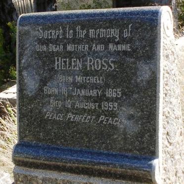 ROSS Helen nee MITCHELL 1865-1959