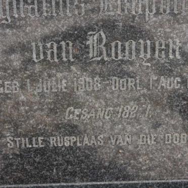ROOYEN Ignatius Leopodus, van 1908-1949