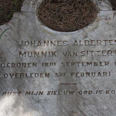 SITTERT Johannes Albertes Munnik, van 1883-1911