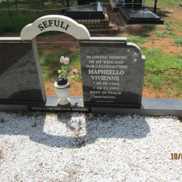 SEFULI Mapheello Vivienne 1932-2003