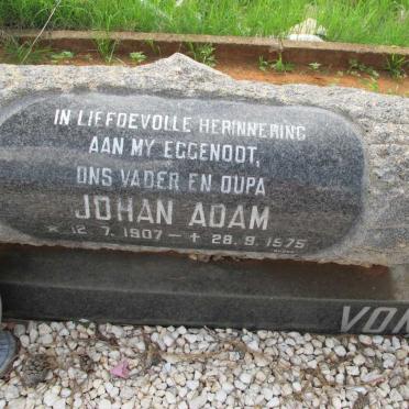 SOLMS Johan Adam, von 1907-1975 &amp; Maria Petronella 1906-1984