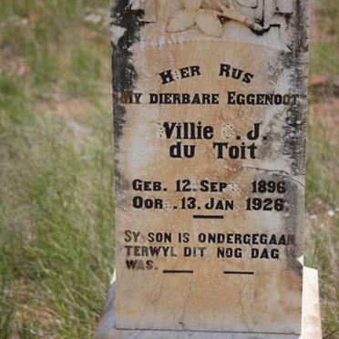 TOIT Willie C.J., du 1896-1926