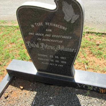 VORSTER David Petrus Johannes 1907-1999