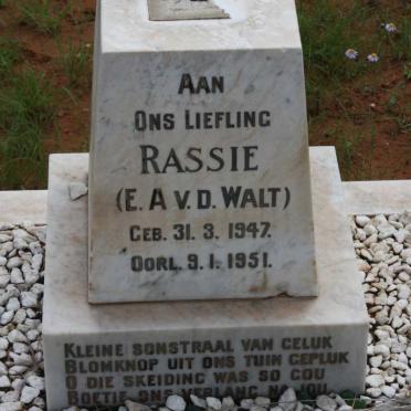 WALT E.A., v.d. 1947-1951