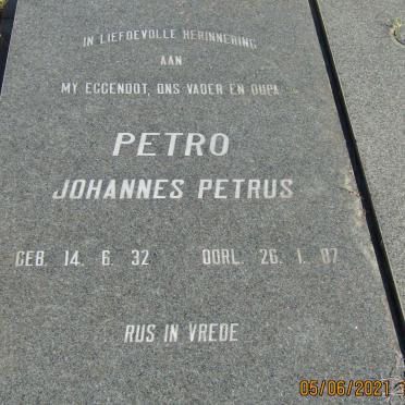 BUISSON Johannes Petrus, du 1932-1987 &amp; Rina Johanna Elizabeth VAN SCHALKWYK 1931-2017