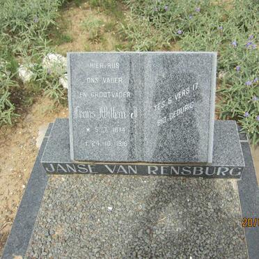 RENSBURG Frans Willem J., Janse van 1874-1918
