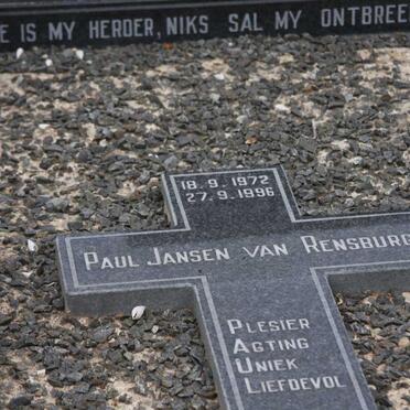 RENSBURG Paul, Jansen van 1972-1996