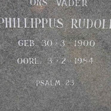 BOTHA Phillippus Rudolph 1900-1984