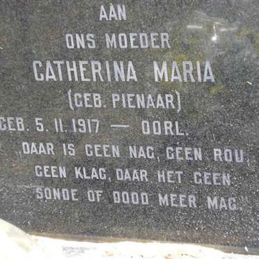 ELS Catherina Maria nee PIENAAR 1917-