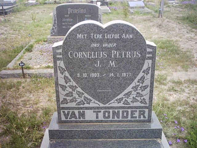 TONDER Cornelius Petrus J.M., van 1903-1977