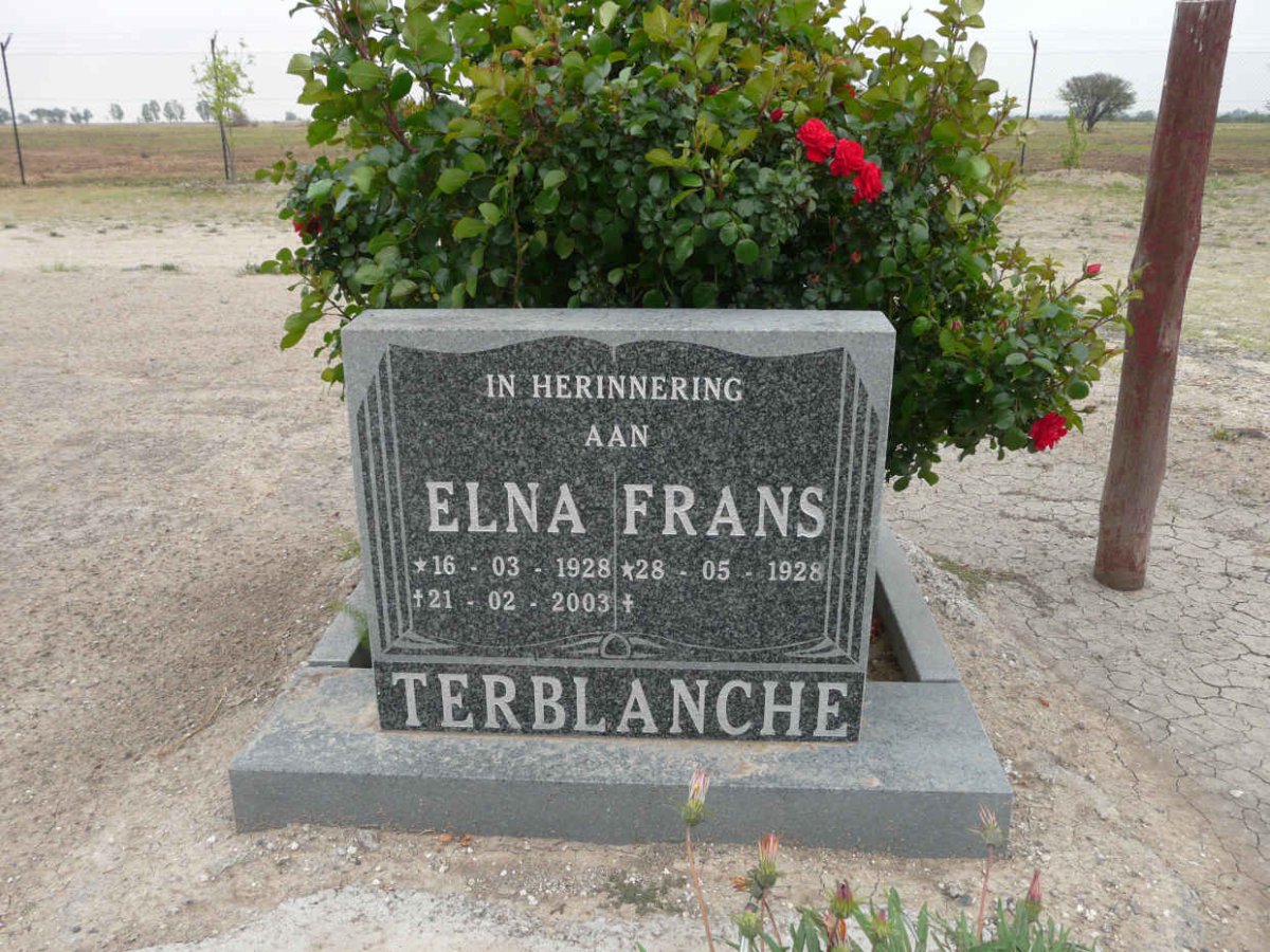 TERBLANCHE Frans 1928- &amp; Elna 1928-2003