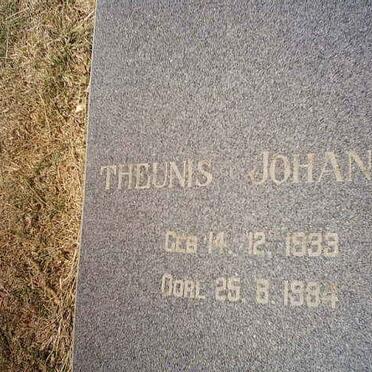 VOLSCHENK Theunis Johannes 1933-1984