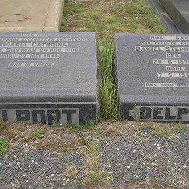 DELPORT Daniel Stephanus 1879-1949 &amp; Maria Catharina SNYMAN 1880-1941