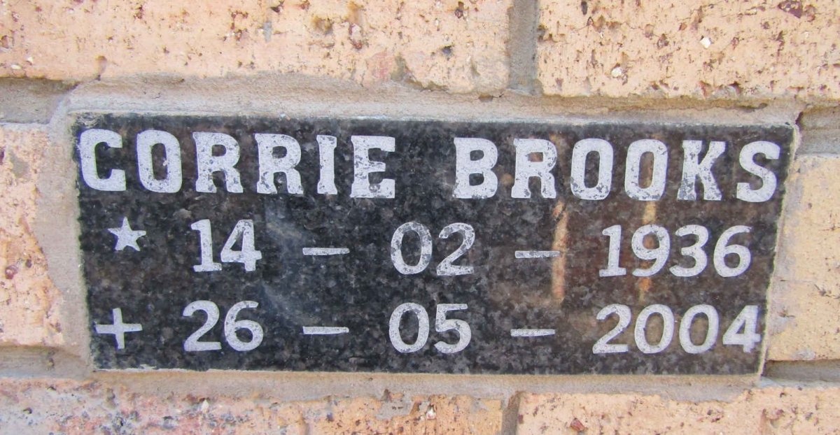 BROOKS Corrie 1936-2004