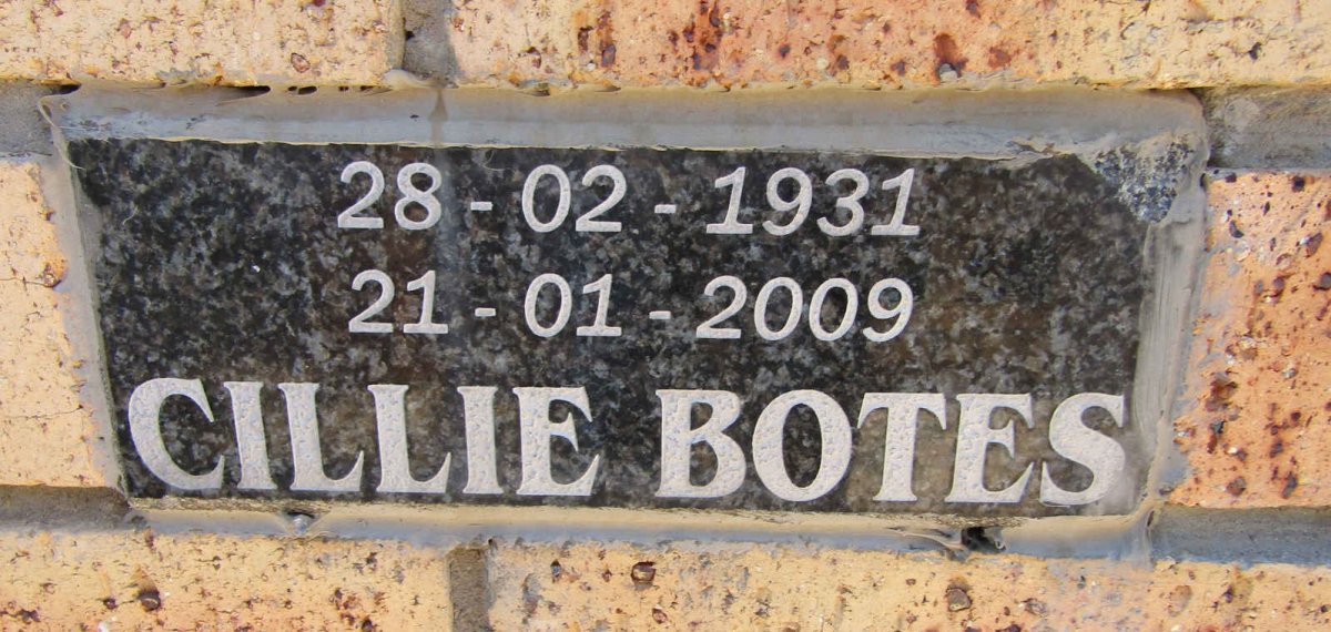 BOTES Cillie 1931-2009