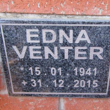 VENTER Edna 1941-2015