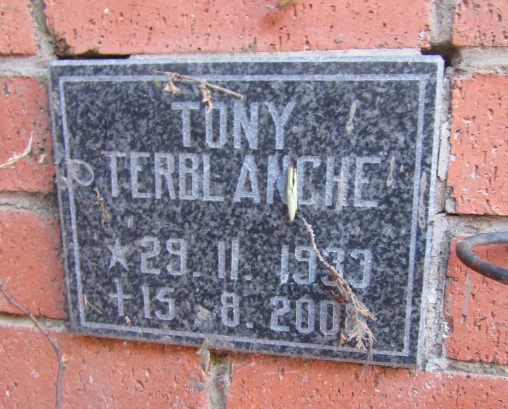 TERBLANCHE Tony 1933-2008