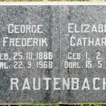 RAUTENBACH George Frederik 1886-1968 &amp; Elizabeth Catharina 1895-1944