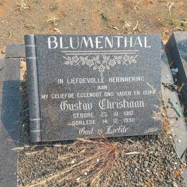 BLUMENTHAL Gustav Christiaan 1910-1990