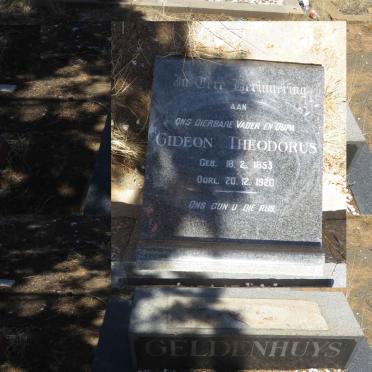 GELDENHUYS Gideon Theodorus 1855-1920