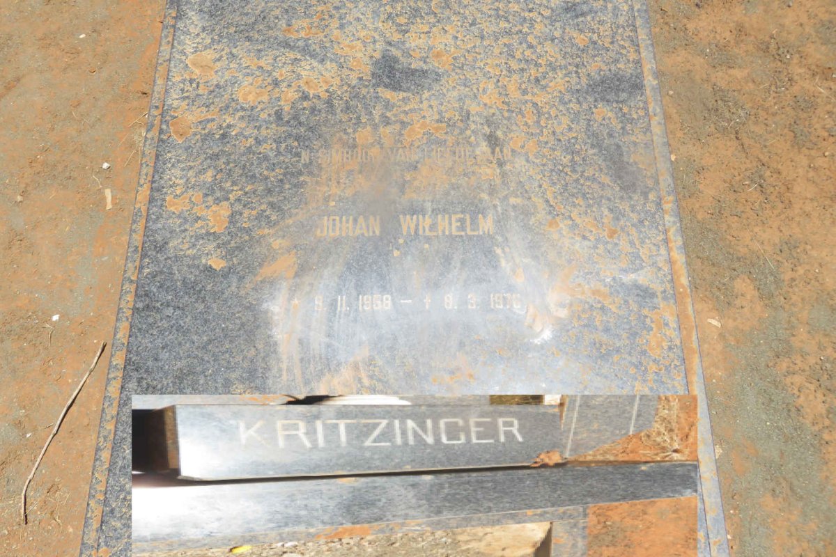 KRITZINGER Johan Wilhelm 1958-1976