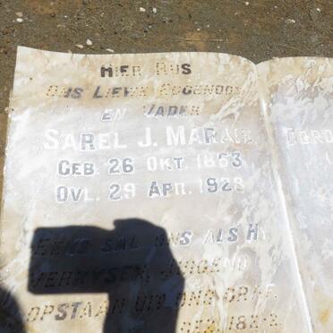 MARAIS Sarel J. 1853-1928 &amp; Dorothea M.M. V.D. MERWE 1860-1939