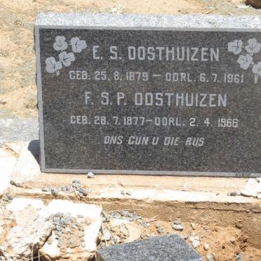 OOSTHUIZEN E.S. 1879-1961 &amp; F.S.P. 1877-1966