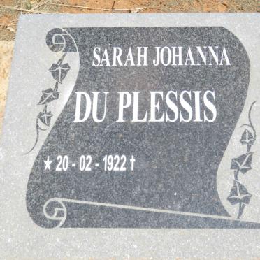 PLESSIS Karel Johannes, du 1918-2004 &amp; Sarah Johanna 1922-