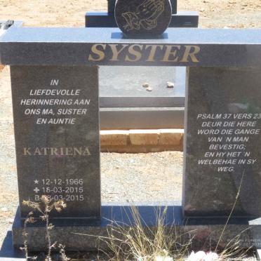 SYSTER Katriena 1966-2015