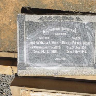 WILKE Daniel Pieter 1874-1943 &amp; Jacoba Maria E. GROBBELAAR 1879-1969