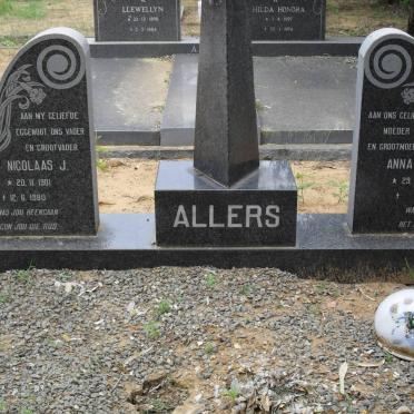 ALLERS Nicolaas J. 1901-1980 &amp; Anna M. 1909-