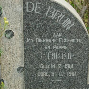BRUIN Frikkie, de 1914-1961