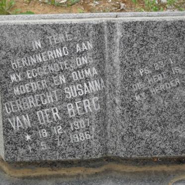 BERG Gerbrecht Susanna, van der 1907-1986