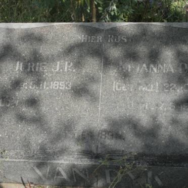 DYK Jurie J.P., van 1893- &amp; Johanna D.A.?. NEL 1906-195?
