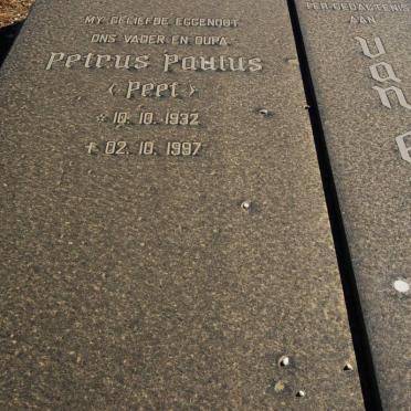 EEDEN Petrus Paulus, van 1932-1997 &amp; Therese Irene KUSCHKE 1931-