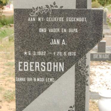 EBERSOHN Jan A. 1922-1976