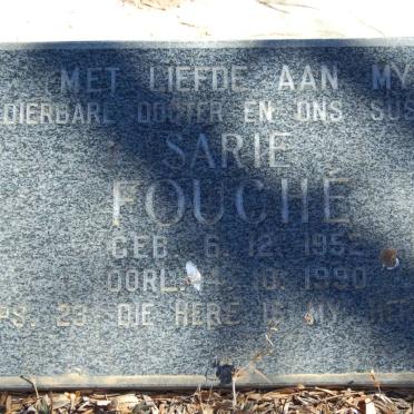FOUCHE Sarie 1952-1990