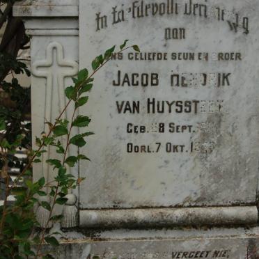HUYSSTEEN Jacob Hendrik, van 1911-193?