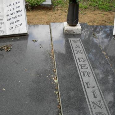 LINDE Jasper Christoffel, van der 1936-1994