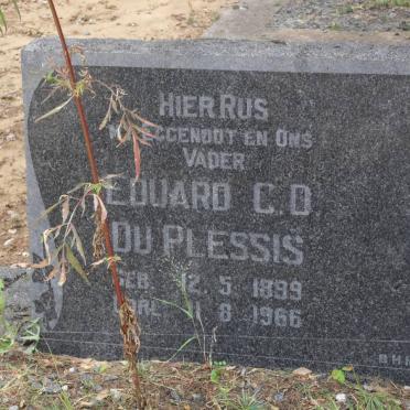 PLESSIS Eduard C.D., du 1899-1966