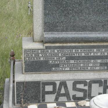 PASCH Hendrikus Philippus Joseph 1865-1936