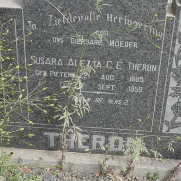 THERON Susara Aletta C.E. nee PIETERS 1885-1959
